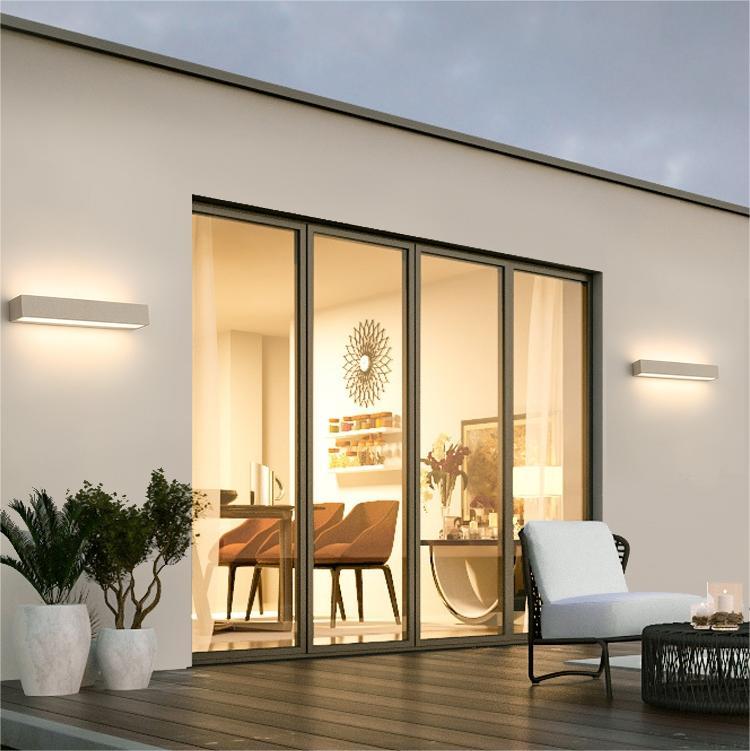 Fyra LED Outdoor Wall Lamp, Black & White - Neutralighting