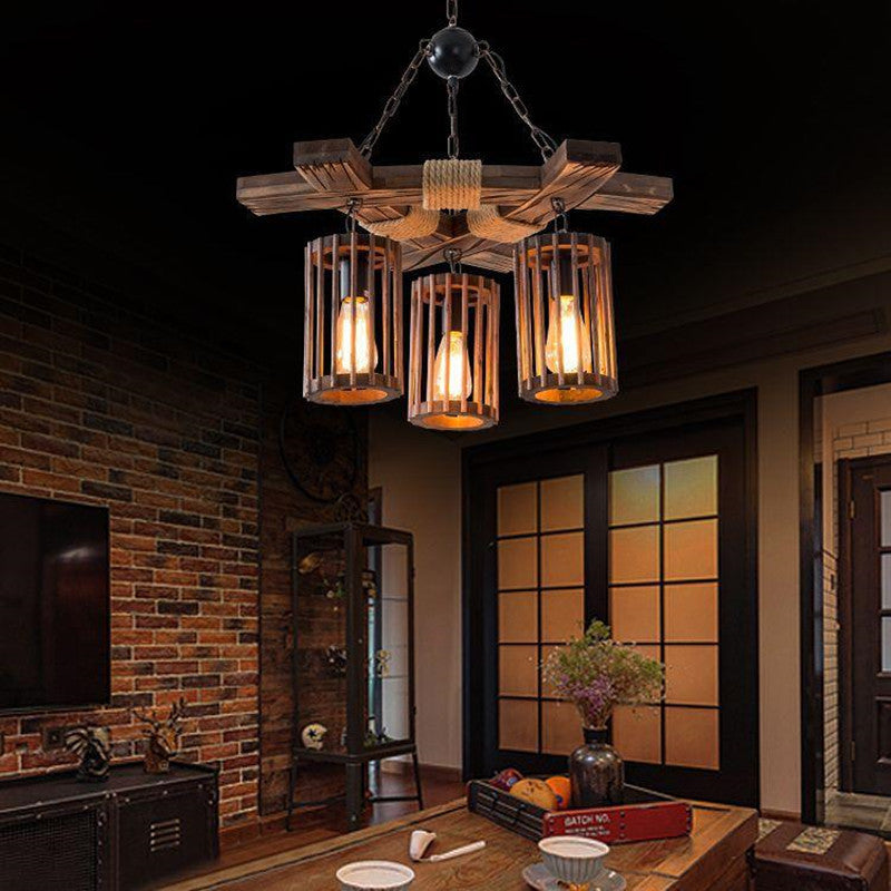 Ulvencove Wood Chandelier-Moonnatur