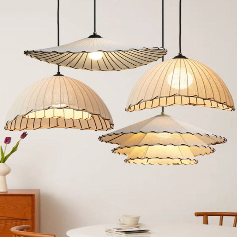 Cumberelis Fabric Pendant Light-Moonnatur