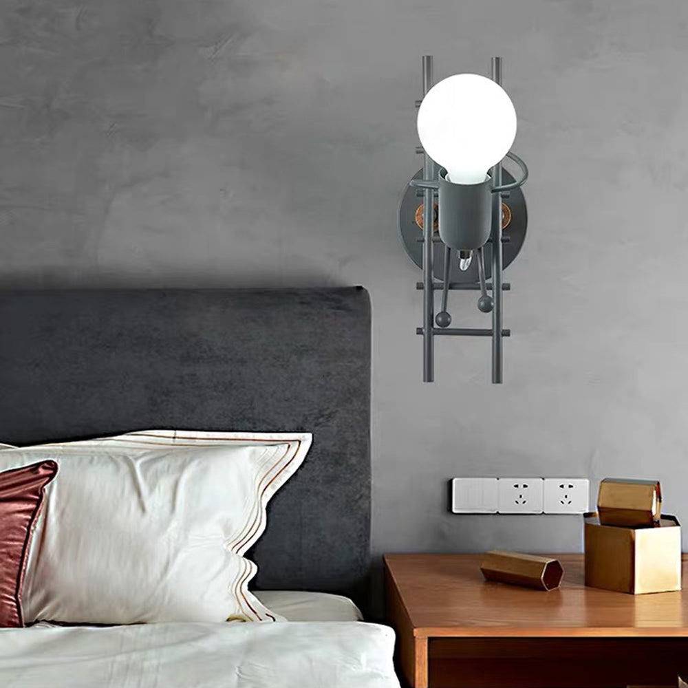 Cardelelyn Rubberwood Wall Light-Moonnatur