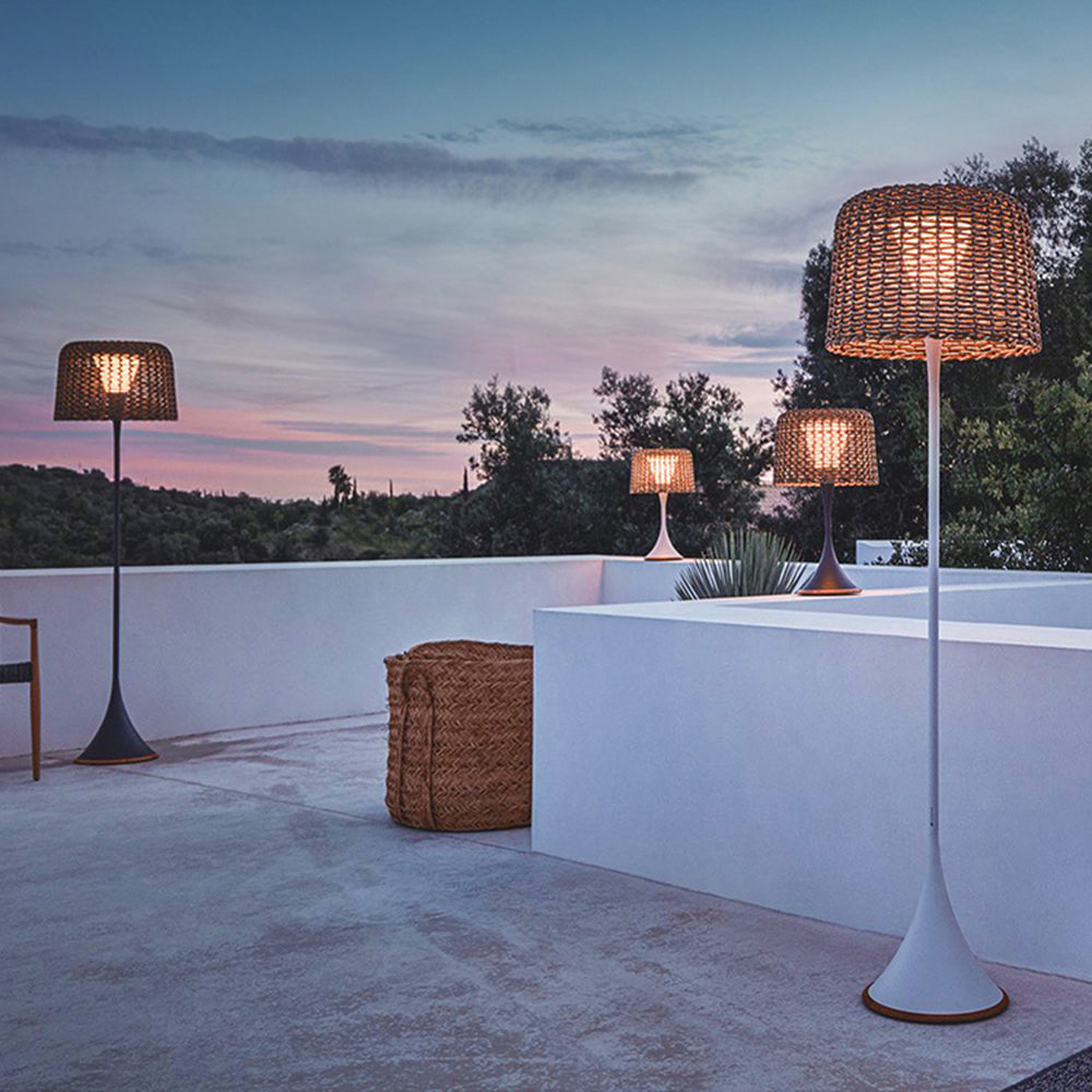 Ordelwell Rattan Floor Lamp-Moonnatur