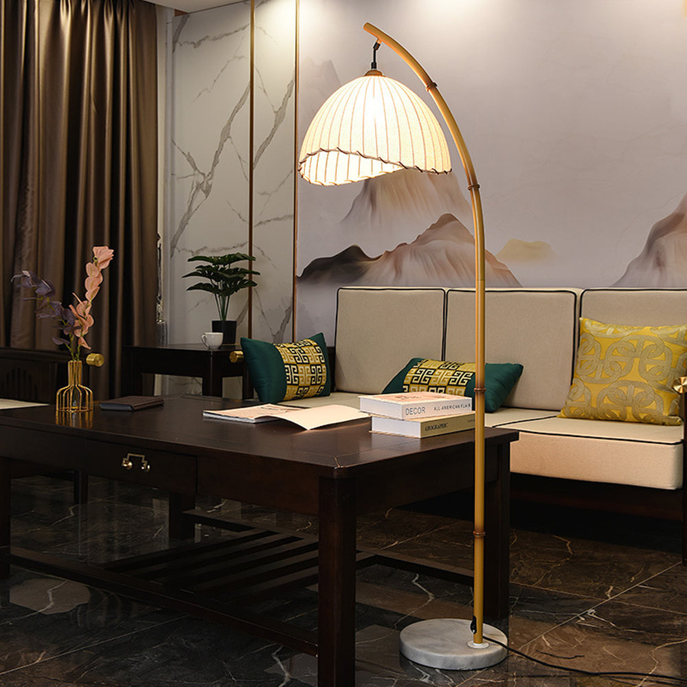 Yardenorie Fabric Floor Lamp-Moonnatur