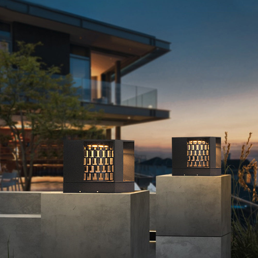 Rovenfern Metal Pillar Light-Moonnatur