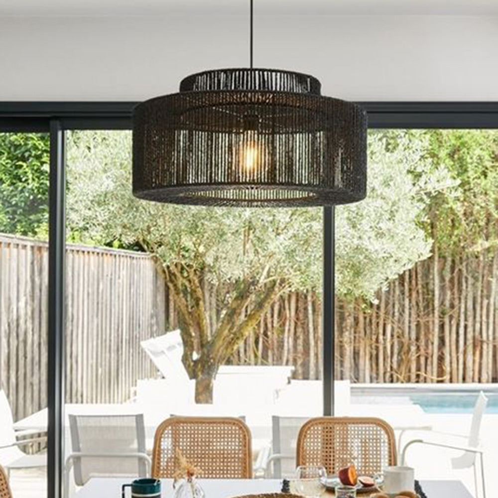 Inverena Rattan Pendant Light-Moonnatur