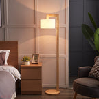 Enverwell Fabric Floor Lamp-Moonnatur