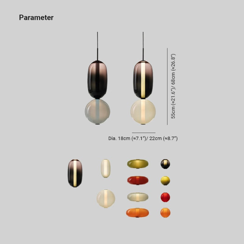 Galdenash Glass Pendant Light-Moonnatur