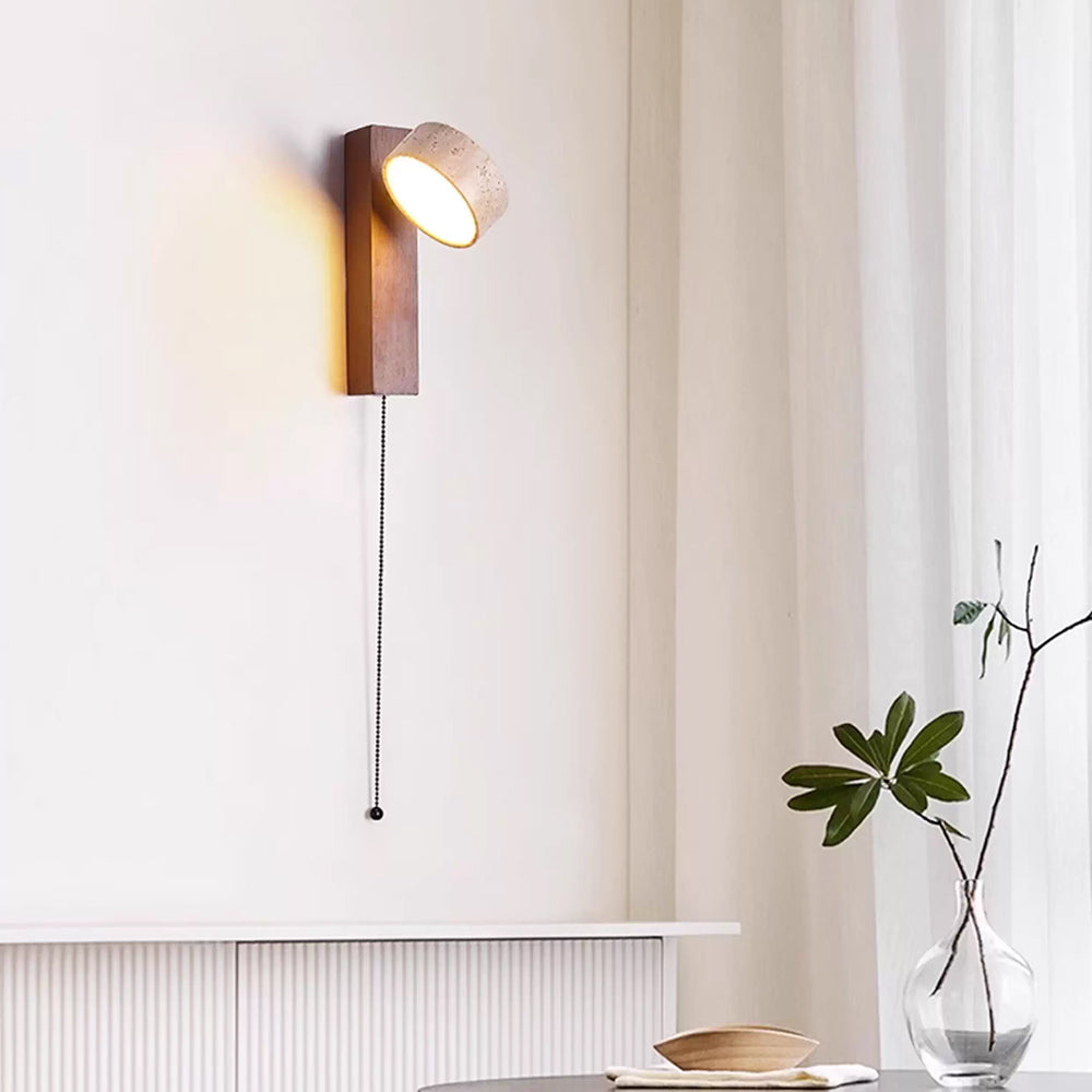 Elsenlynne Travertine Wall Light-Moonnatur
