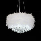 Casterevia Feather Chandelier-Moonnatur