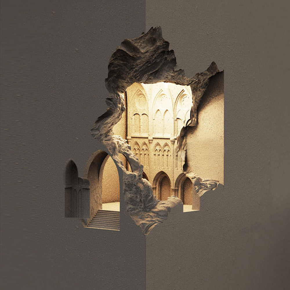 Renverdale Gypsum Wall Light-Moonnatur