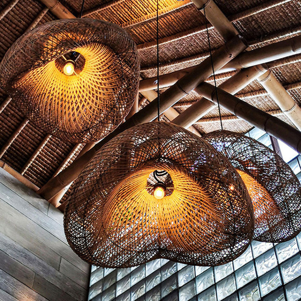 Elsencove Rattan Pendant Light-Moonnatur