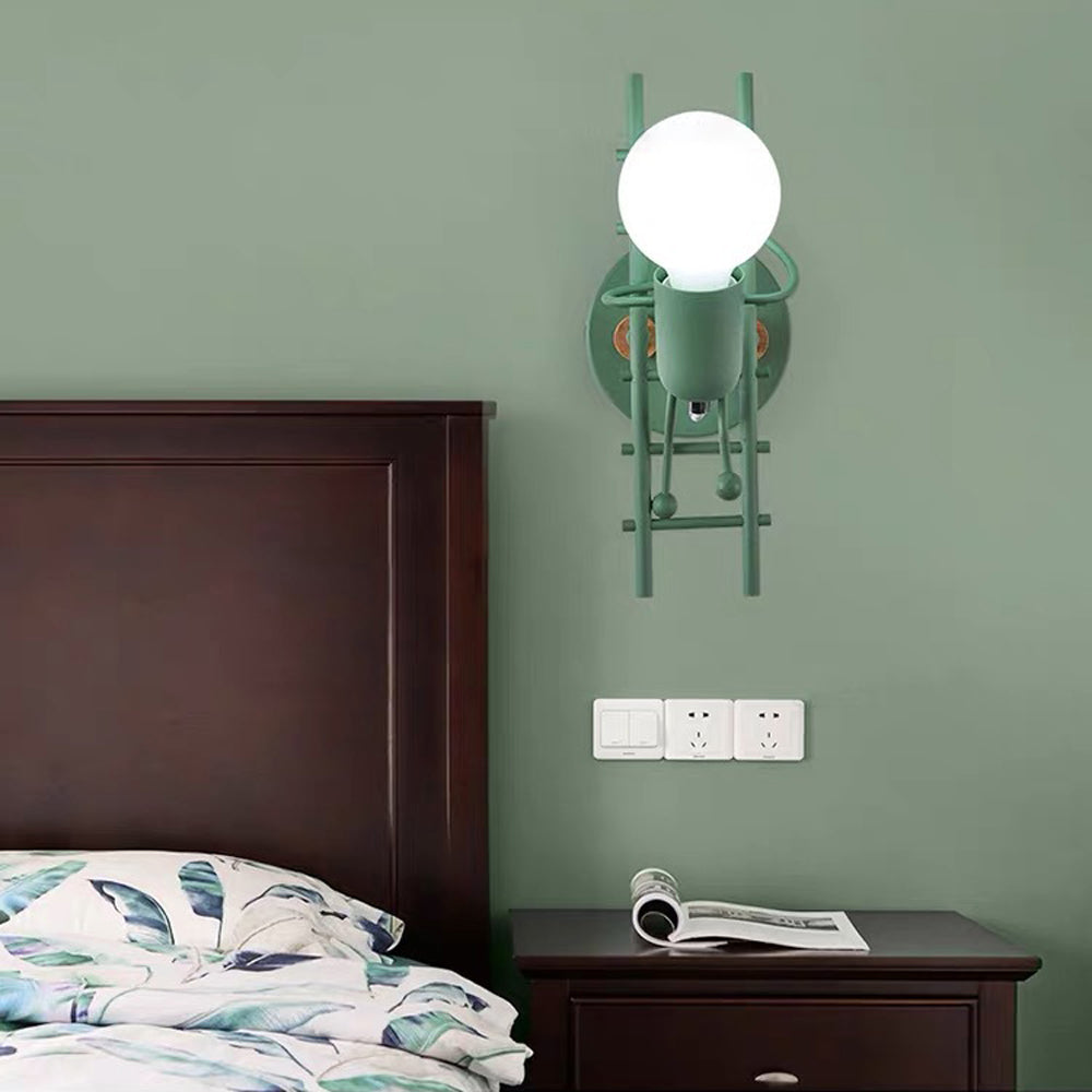Cardelelyn Rubberwood Wall Light-Moonnatur