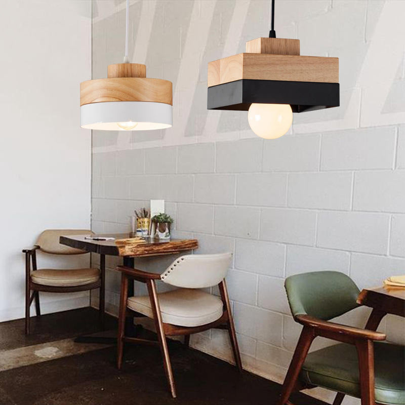 Quenelheath Wood Pendant Light-Moonnatur