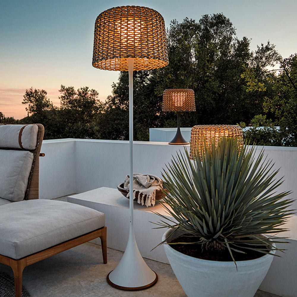 Ordelwell Rattan Floor Lamp-Moonnatur