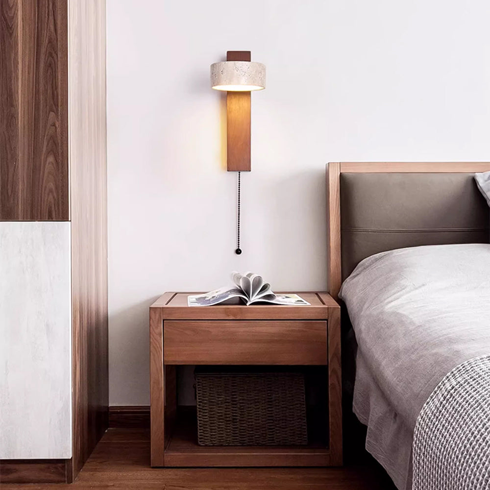 Elsenlynne Travertine Wall Light-Moonnatur