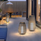 Lindellynne Bamboo Floor Lamp-Moonnatur