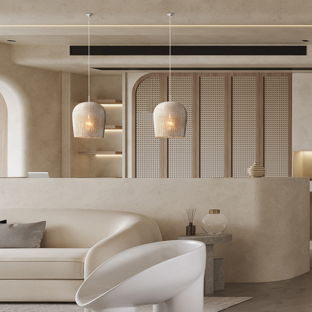 Oswenhaven Rattan Pendant Light-Moonnatur