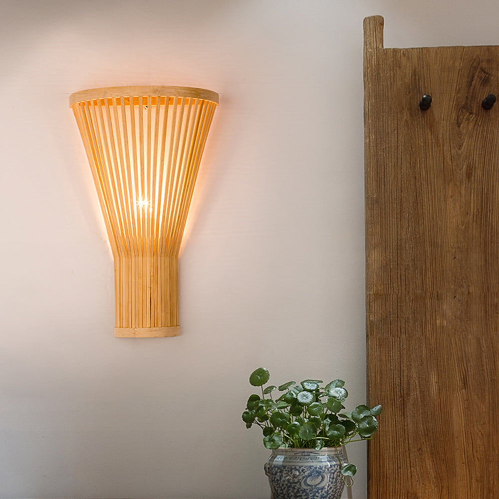 Harvenelle Rattan Wall Light-Moonnatur
