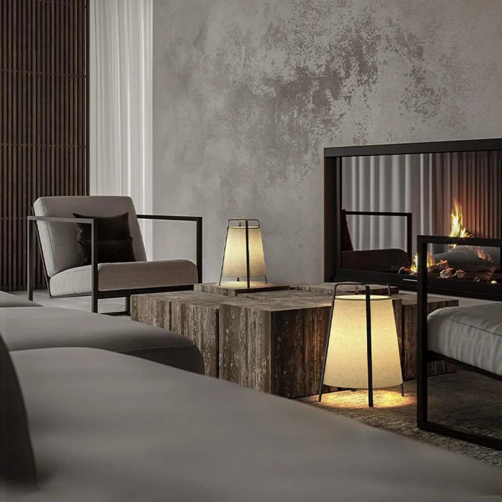 Ainsis Fabric Floor Lamp-Moonnatur