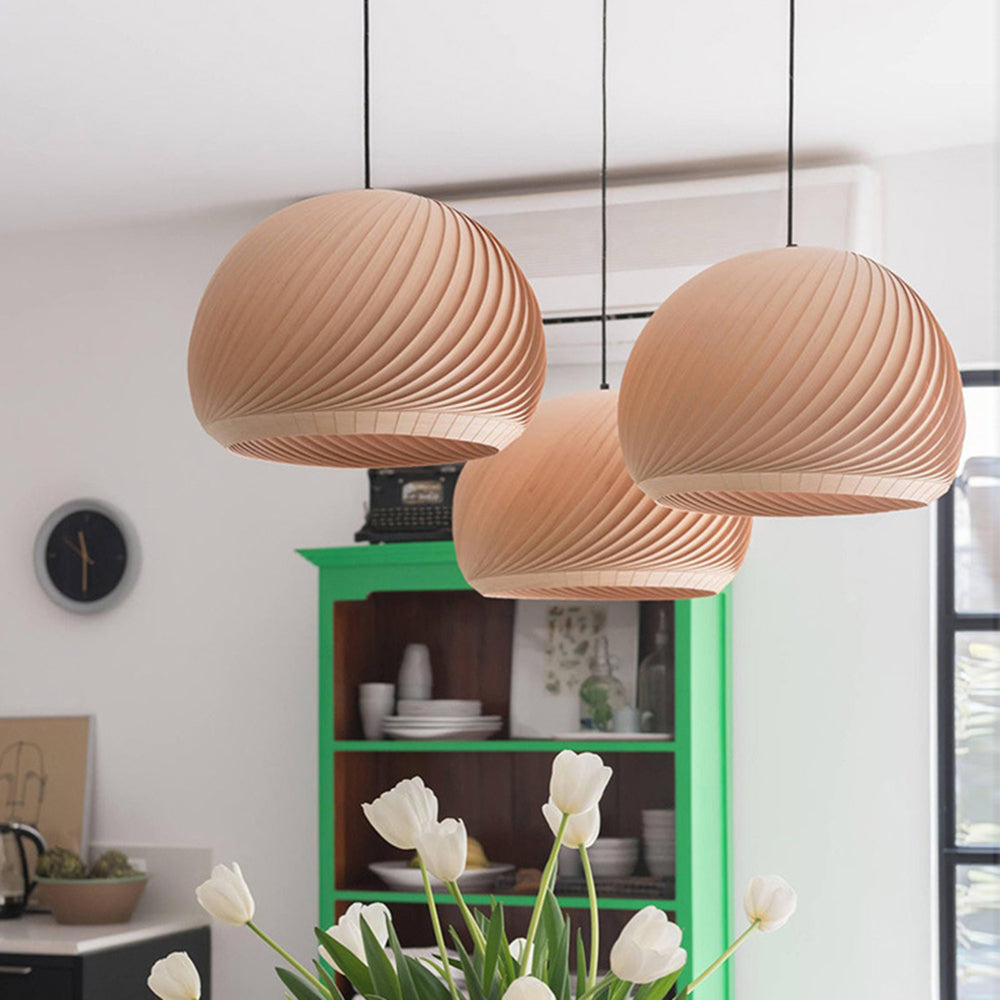 Aberiel Wood Pendant Light-Moonnatur