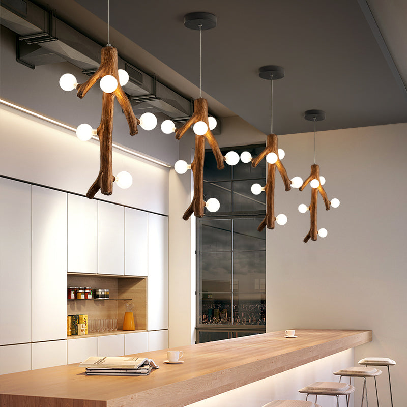 Torrenfern Glass Chandelier-Moonnatur