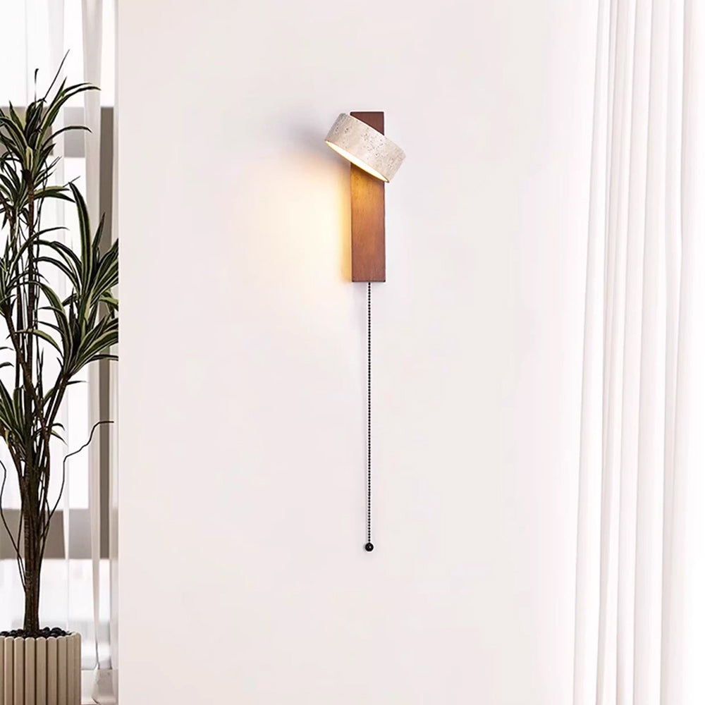 Elsenlynne Travertine Wall Light-Moonnatur