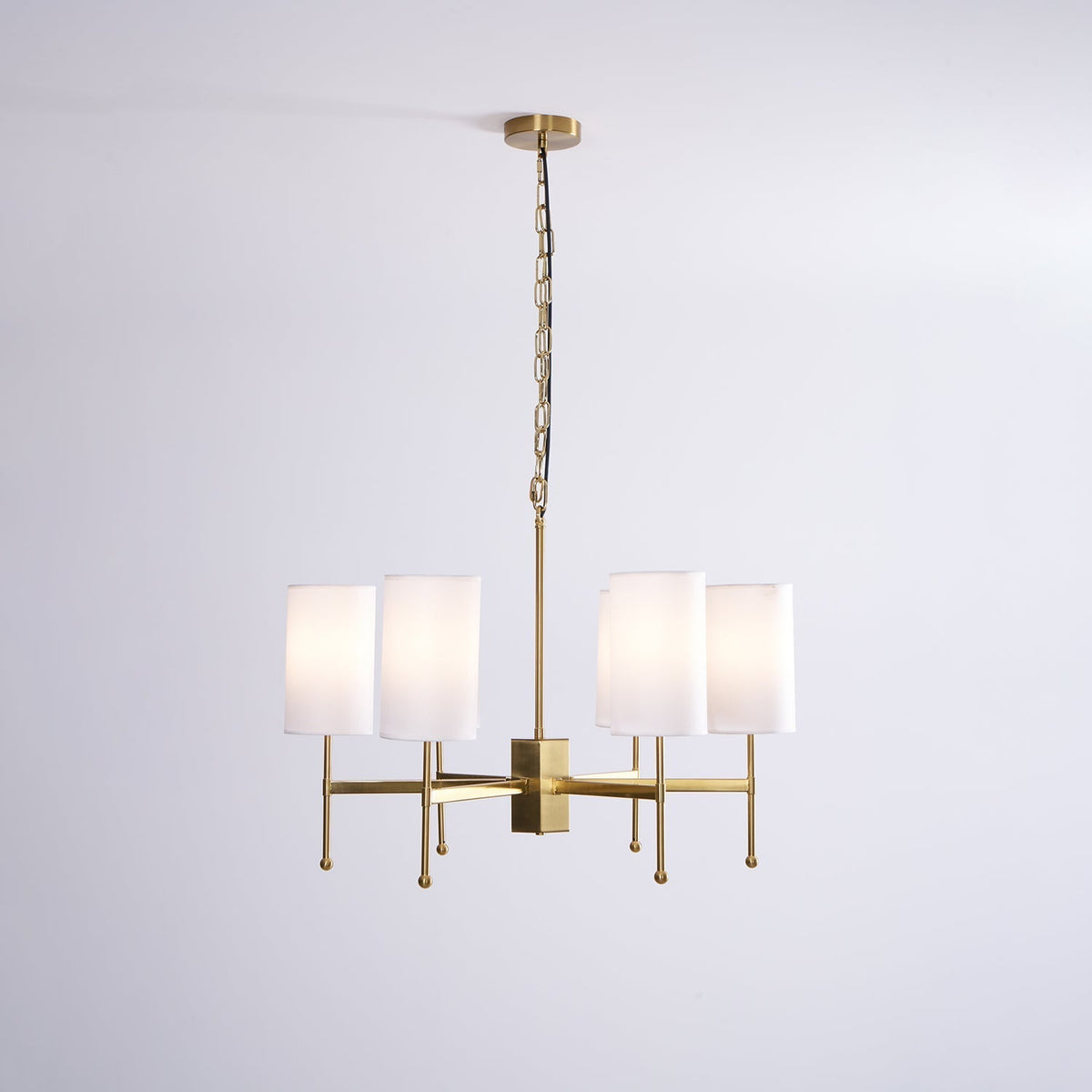Telise Fabric Chandelier-Moonnatur