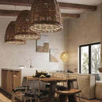 Edreneris Rattan Pendant Light-Moonnatur