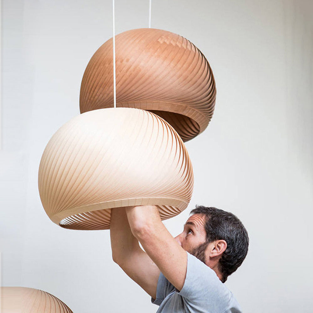 Aberiel Wood Pendant Light-Moonnatur