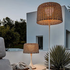 Ordelwell Rattan Floor Lamp-Moonnatur