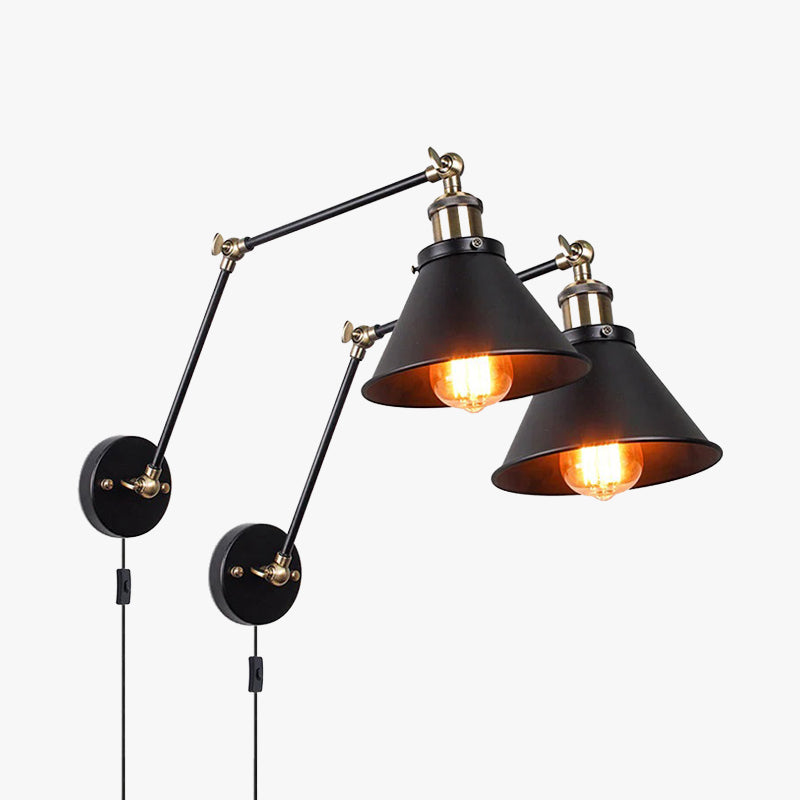 Erlenfield Metal Wall Light-Moonnatur