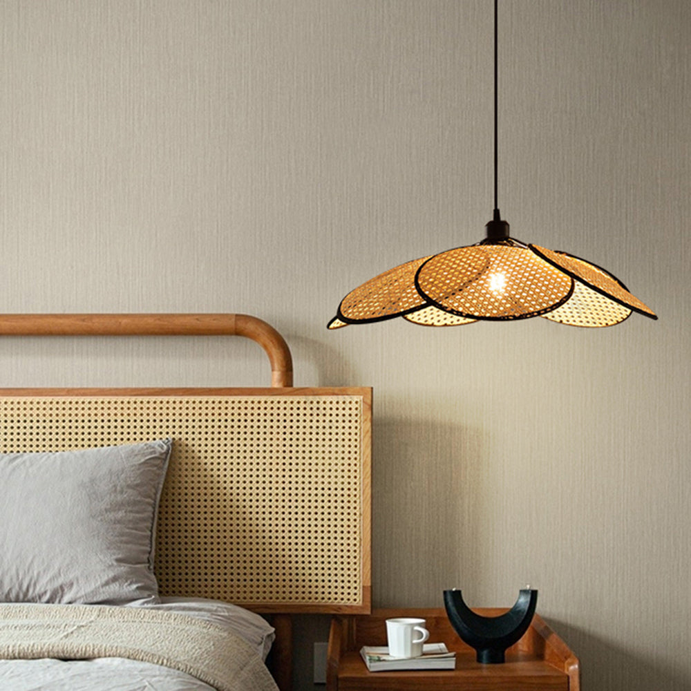 Norrelvale Rattan Pendant Light-Moonnatur