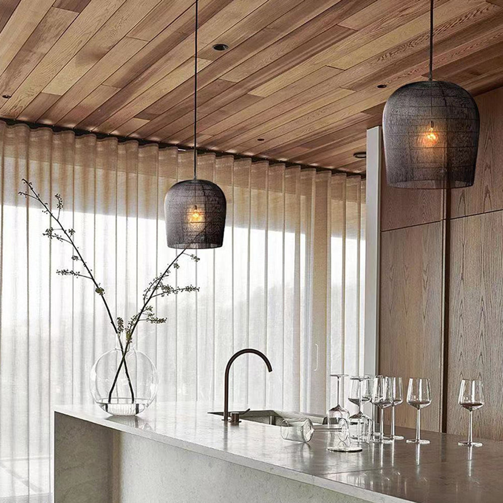 Oswenhaven Rattan Pendant Light-Moonnatur