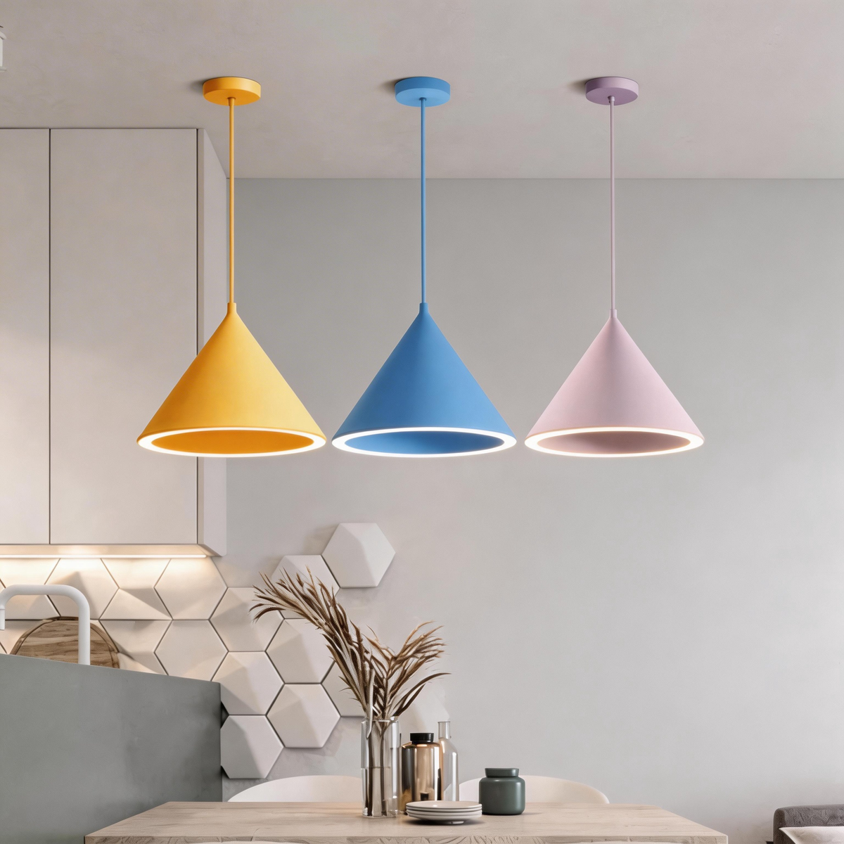 Enverwood Acrylic Pendant Light-Moonnatur