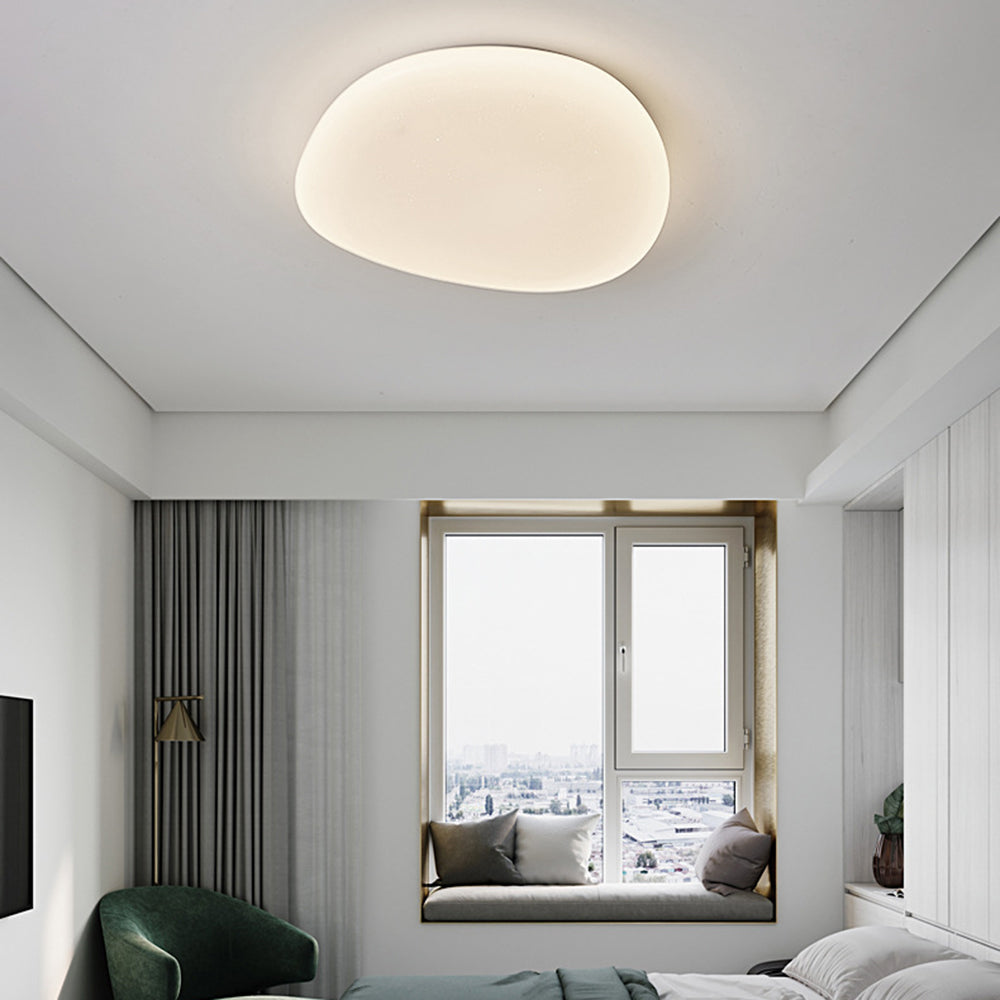 Sayu Flush Mount Ceiling Light, Pebbles Shape - Neutralighting