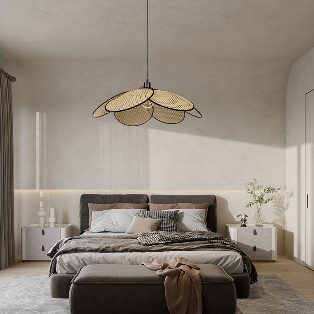 Norrelvale Rattan Pendant Light-Moonnatur