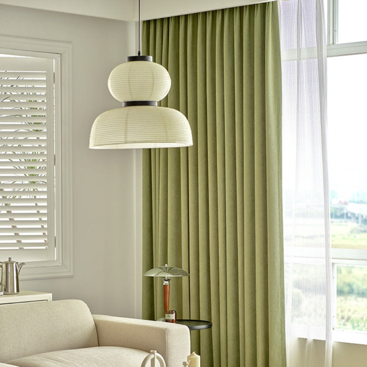 Wenrelina Fabric Pendant Light-Moonnatur