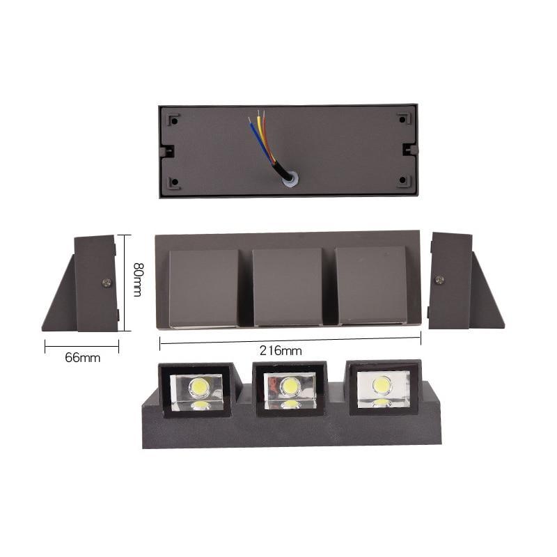 Vexto Modern Black Metal LED Outdoor Wall Lamp - Neutralighting