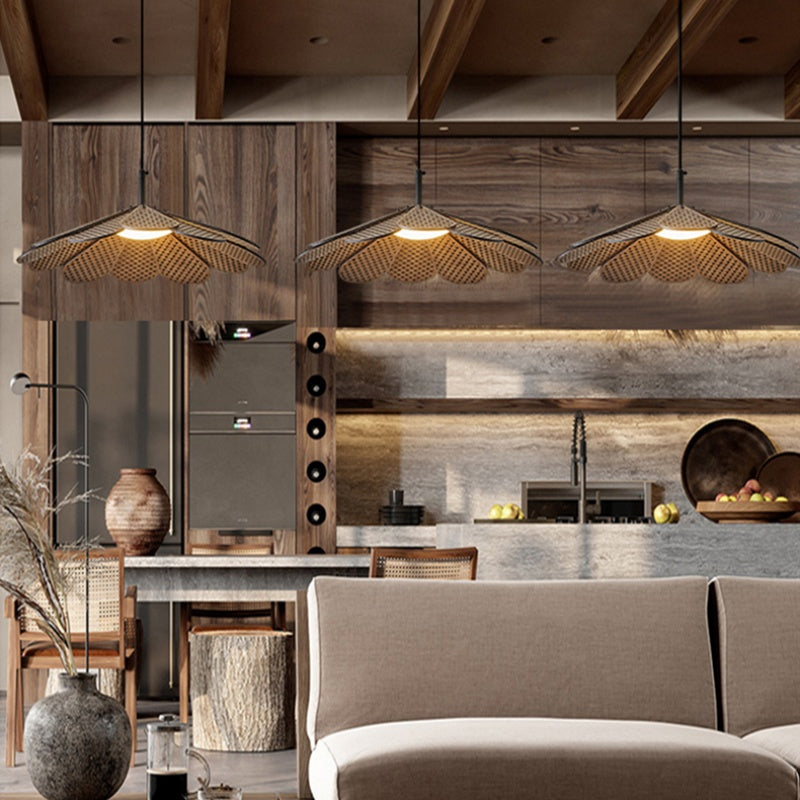 Tildenfield Wood Pendant Light-Moonnatur