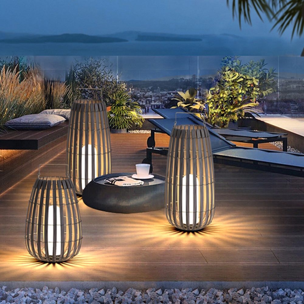 Lindellynne Bamboo Floor Lamp-Moonnatur
