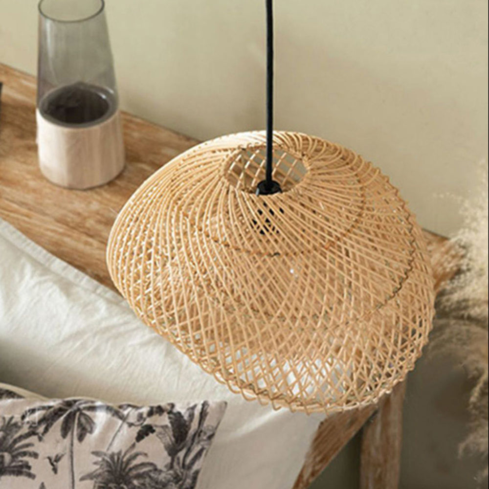 Elsencove Rattan Pendant Light-Moonnatur
