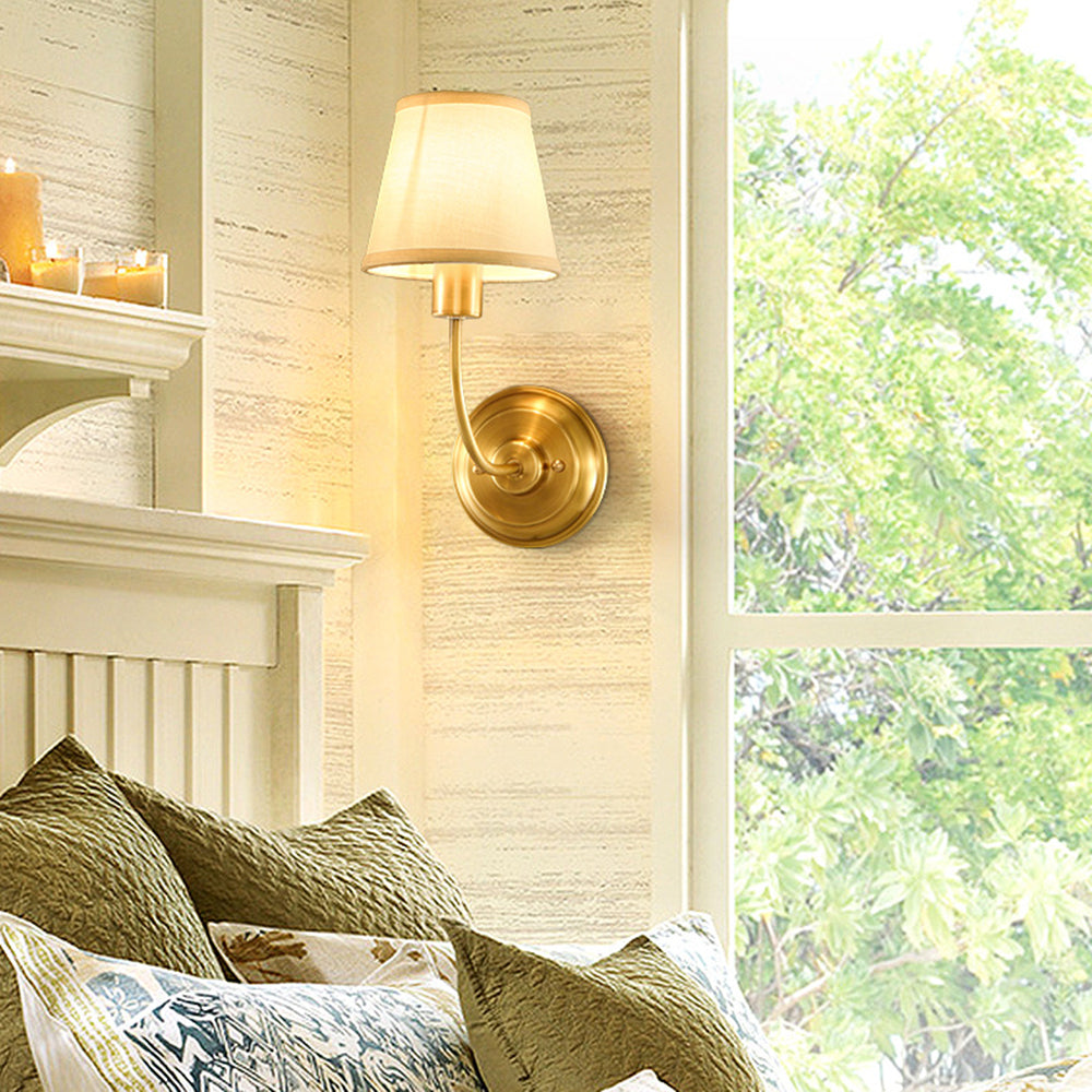 Haldelenna Fabric Wall Light-Moonnatur