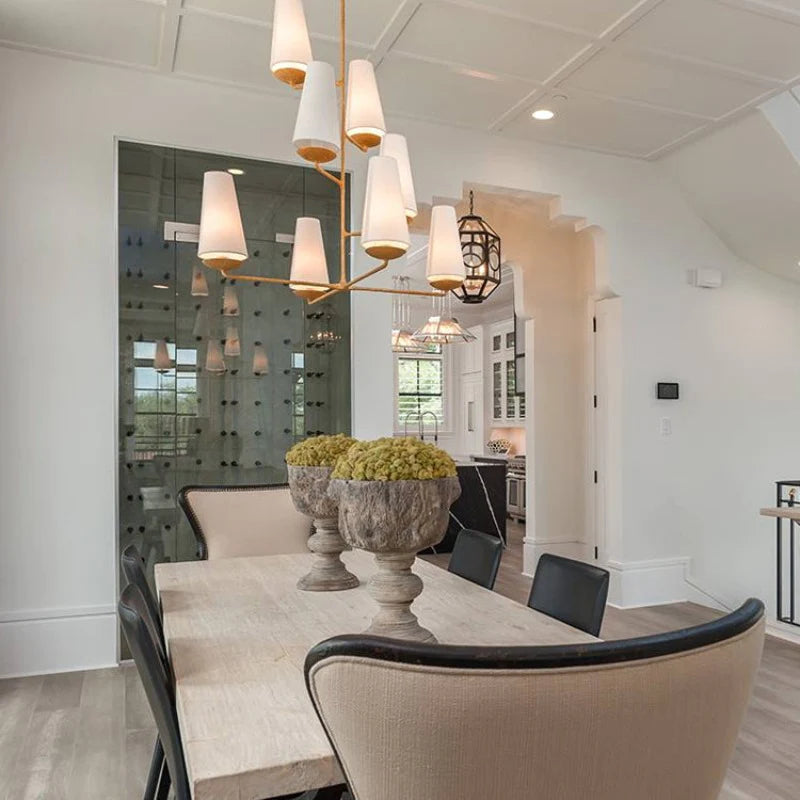 Baldenena Fabric Chandelier-Moonnatur