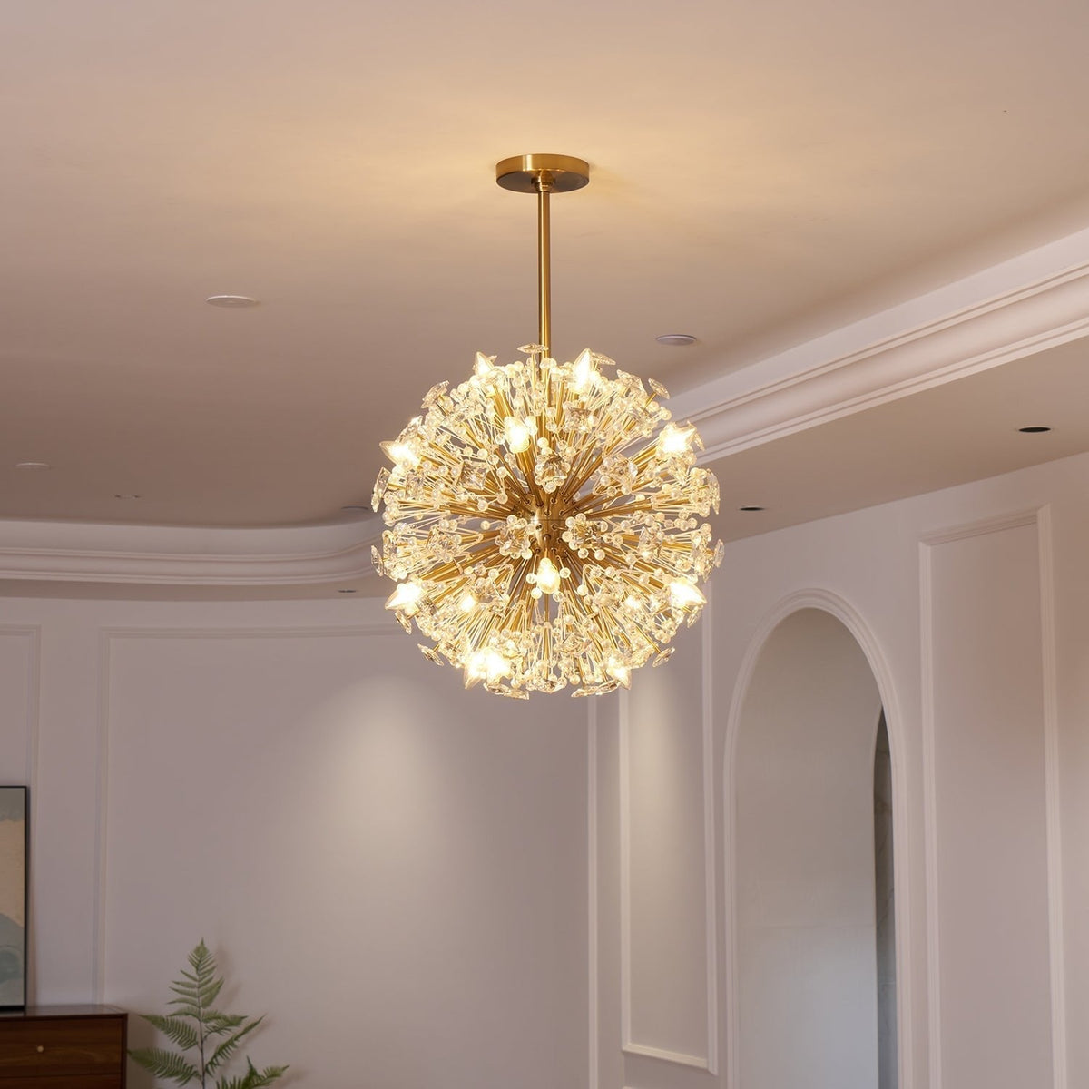 Verrenwood Glass Chandelier-Moonnatur