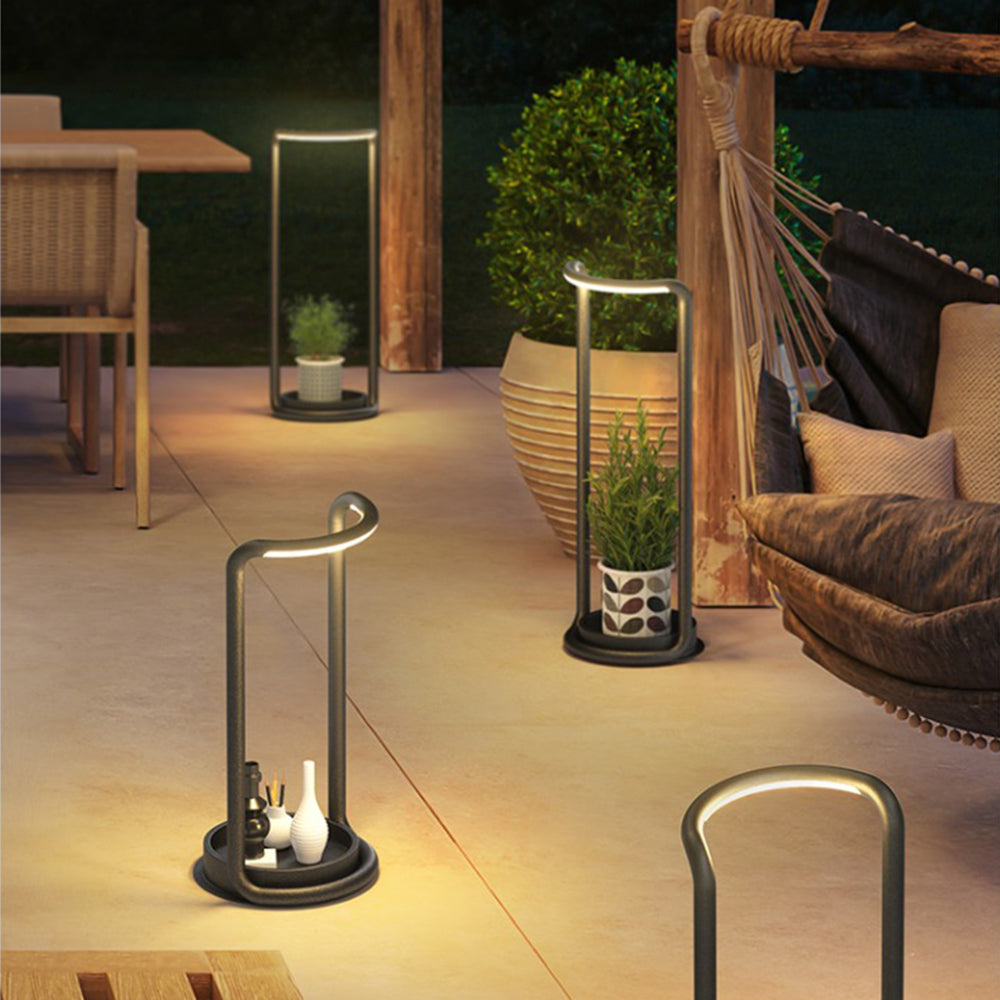 Hatherelia Metal Floor Lamp-Moonnatur