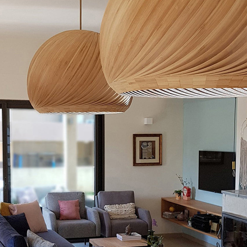 Aberiel Wood Pendant Light-Moonnatur