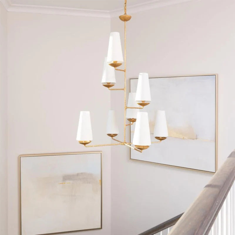 Baldenena Fabric Chandelier-Moonnatur
