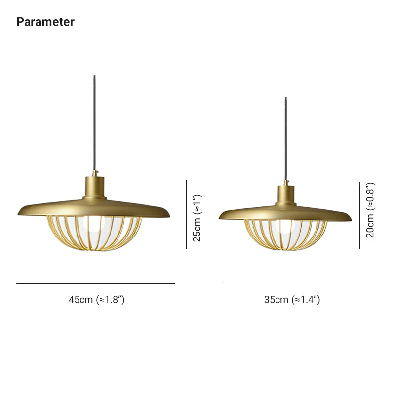 Dunselheath Metal Pendant Light-Moonnatur