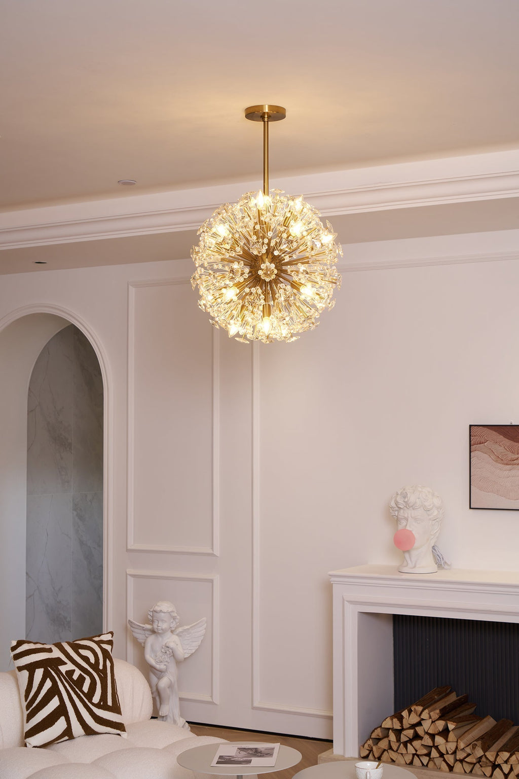 Verrenwood Glass Chandelier-Moonnatur