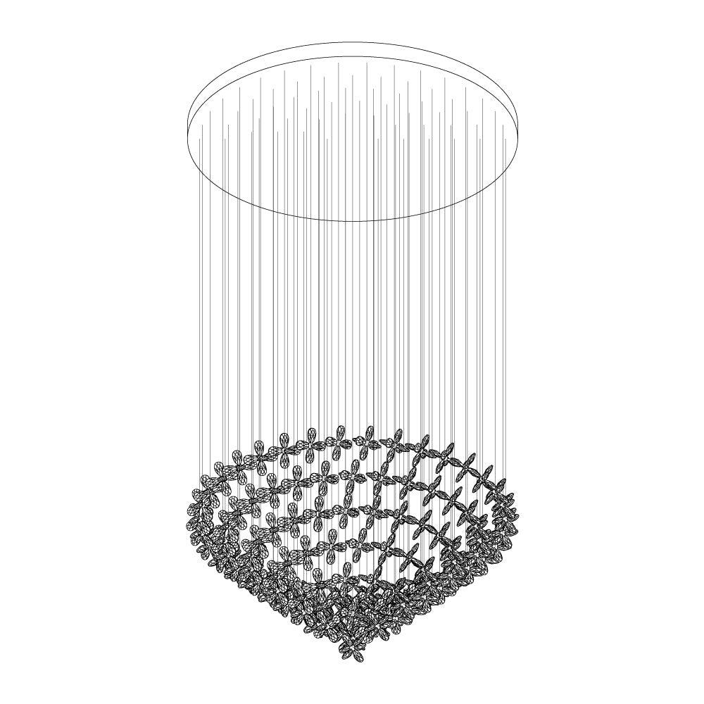 Qamora Crystal Chandelier-Moonnatur