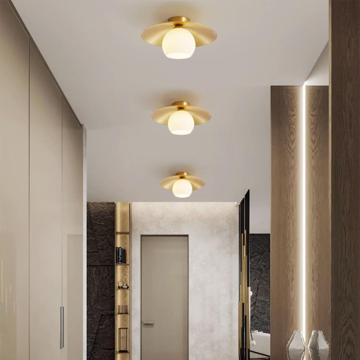 Nethenora Glass Ceiling Light-Moonnatur